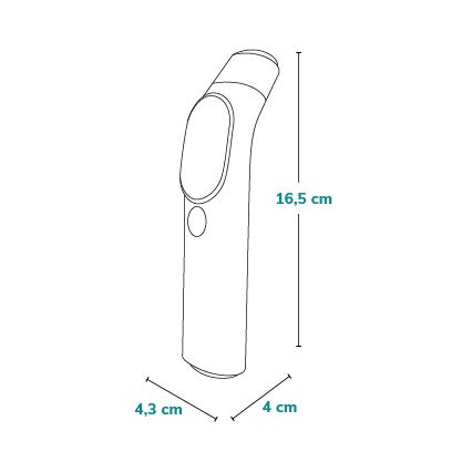 Lionelo - Infrarot-Fieberthermometer FEVERSCAN 2xAAA