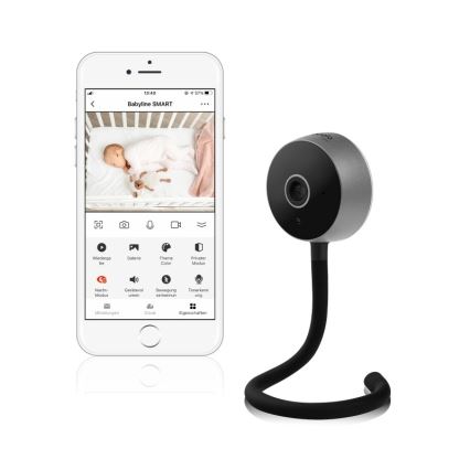 Lionelo - Intelligentes Babyphone BABYLINE SMART Wi-Fi Schwarz