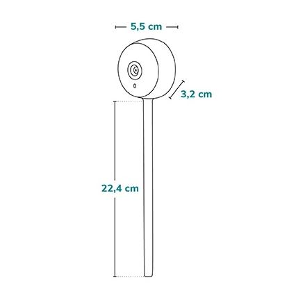 Lionelo - Intelligentes Babyphone BABYLINE SMART Wi‑Fi Schwarz