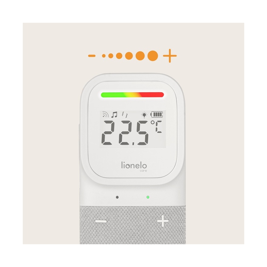 Lionelo - Kabelloses, wiederaufladbares Audio-Babyfon BABYLINE 2.3 5V