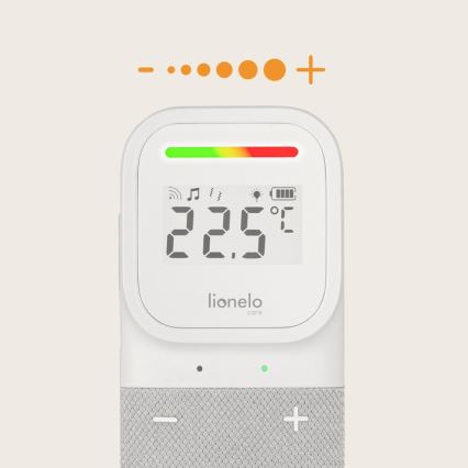 Lionelo - Kabelloses, wiederaufladbares Audio-Babyphone BABYLINE 2.3 5V