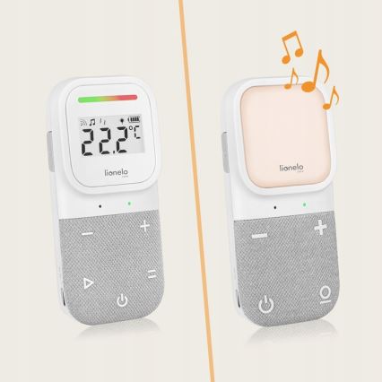 Lionelo - Kabelloses, wiederaufladbares Audio-Babyphone BABYLINE 2.3 5V