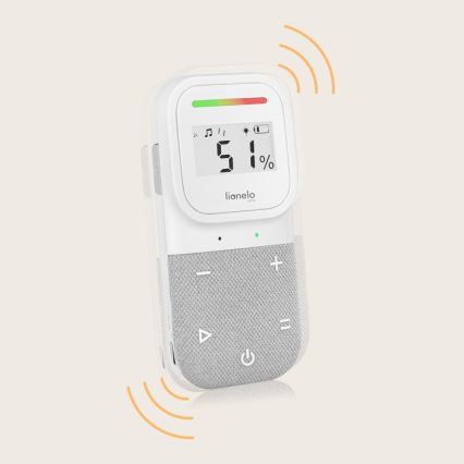 Lionelo - Kabelloses, wiederaufladbares Audio-Babyphone BABYLINE 2.3 5V