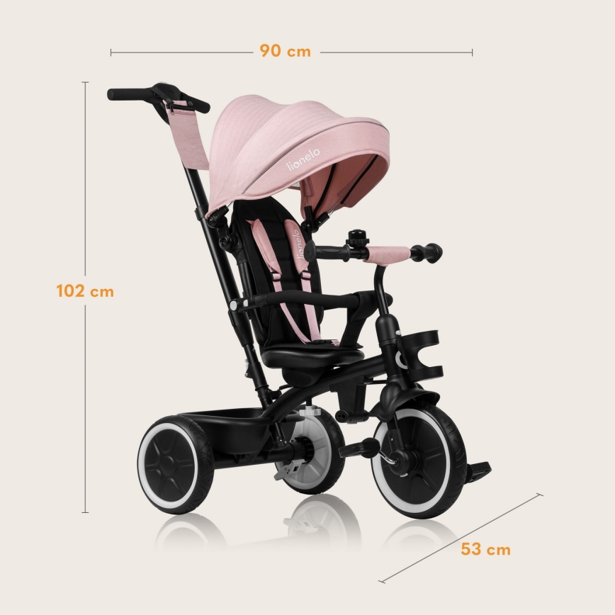 Lionelo - Kinder-Dreirad BERRY Pink Rose