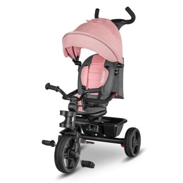 Lionelo - Kinder-Dreirad HAARI rosa/grau
