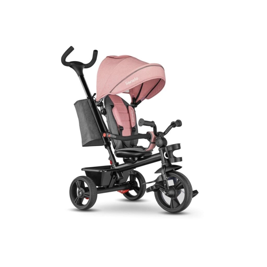 Lionelo - Kinder-Dreirad HAARI rosa/grau