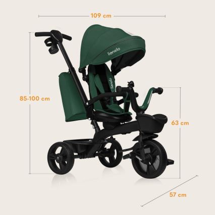 Lionelo - Kinder Dreirad KORI Grün Smaragd