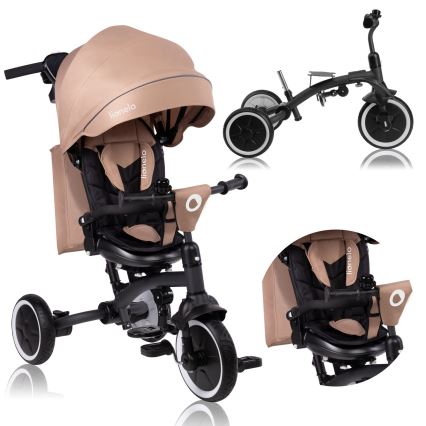 Lionelo - Kinder-Dreirad TRIS PLUS Beige Sand
