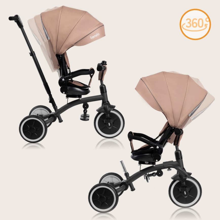 Lionelo - Kinder-Dreirad TRIS PLUS Beige Sand