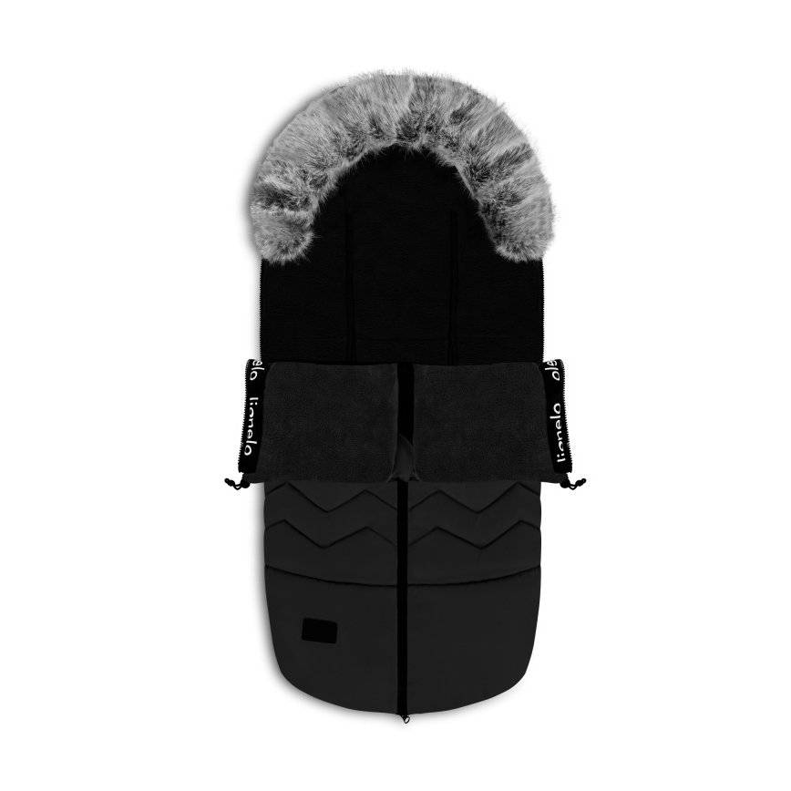 Lionelo - Kinder-Fußsack FRODE Black Carbon