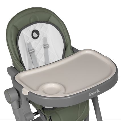 Lionelo - Kinder-Hochstuhl 2-in-1 CORA PLUS Olivgrün
