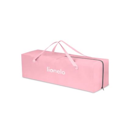 Lionelo - Kinder-Reisebett STEFI rosa/grau