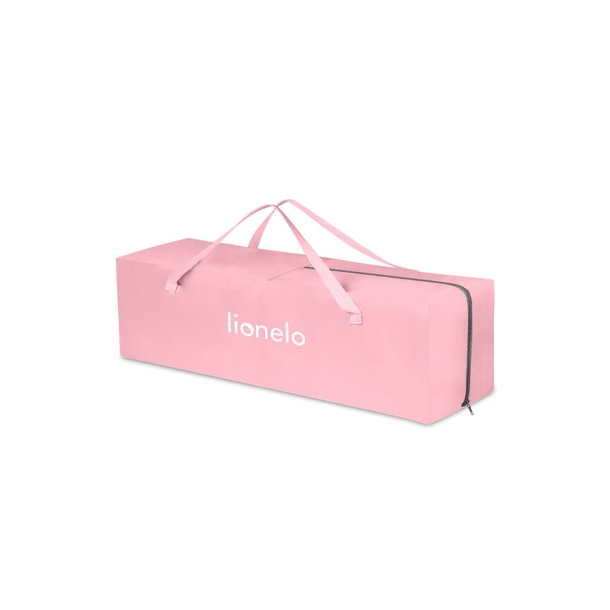 Lionelo - Kinder-Reisebett STEFI rosa/grau