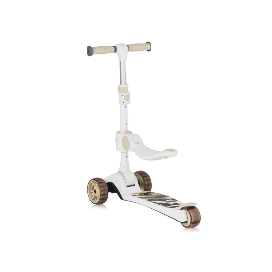 Lionelo - Kinder-Scooter 2-in-1 FRANKY weiß/beige
