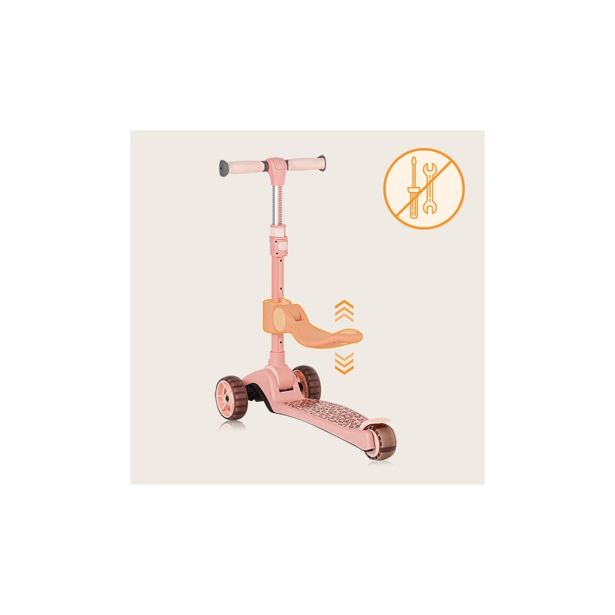 Lionelo - Kinder-Scooter 2in1 FRANKY rosa