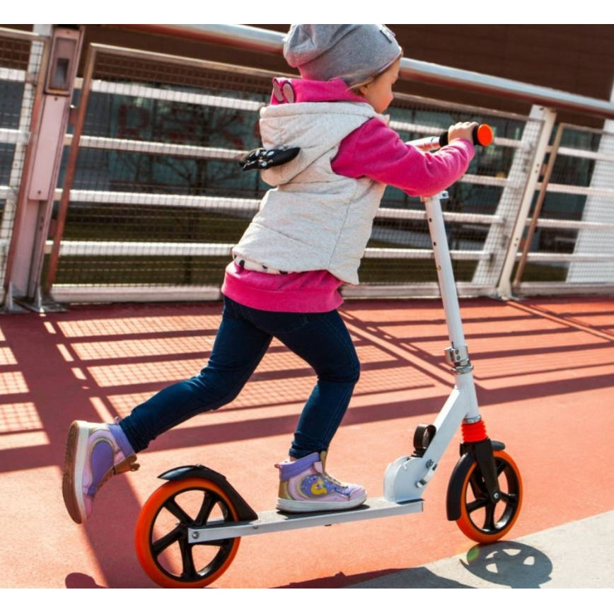 Lionelo - Kinder-Scooter LUCA weiß/orange