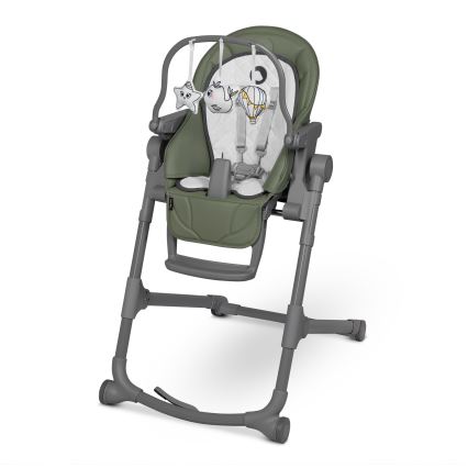 Lionelo - Kinderhochstuhl 2-in-1 CORA PLUS Olivgrün