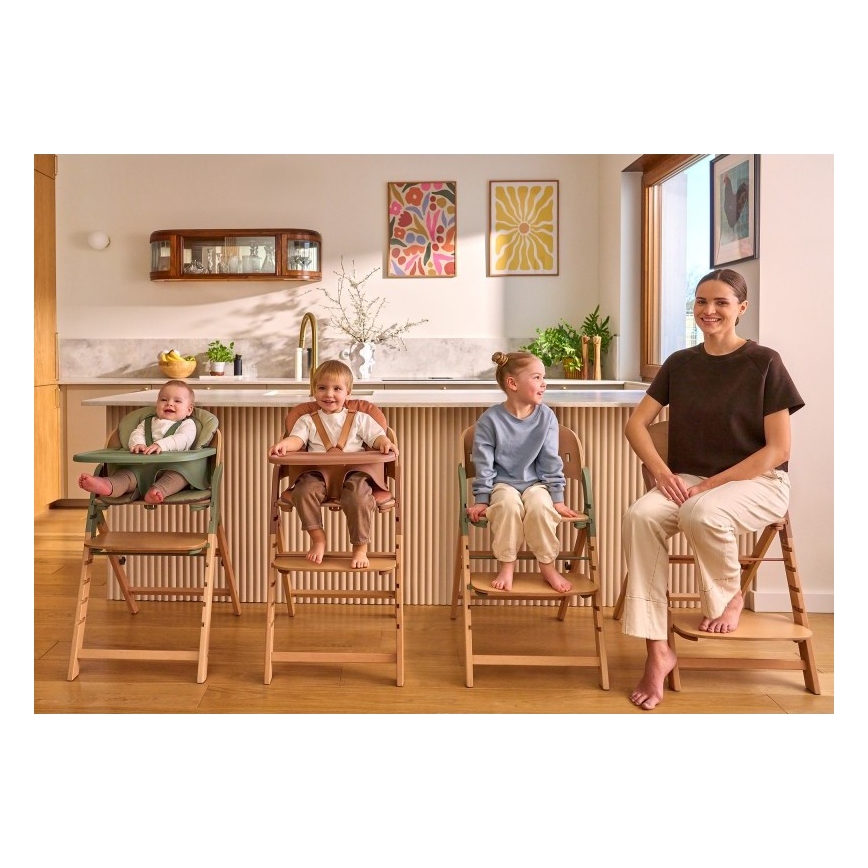 Lionelo - Kinderhochstuhl 3in1 MEGAN Weißes Holz