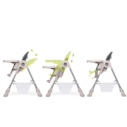 Lionelo - Kinderhochstuhl ZANNA grau