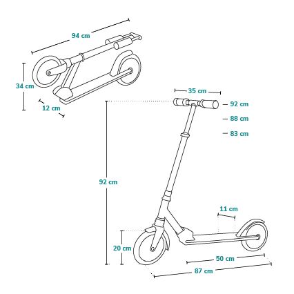 Lionelo - Kinderroller LUCA schwarz