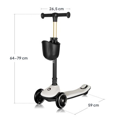 Lionelo - Kinderroller MEY 3xAAA Beige Sand