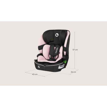 Lionelo - Kindersitz BILLY i-Size 76-150 cm Babyrosa