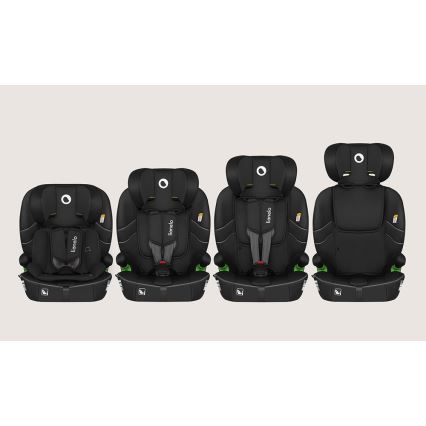 Lionelo - Kindersitz BILLY i-Size 76-150 cm Schwarz Carbon