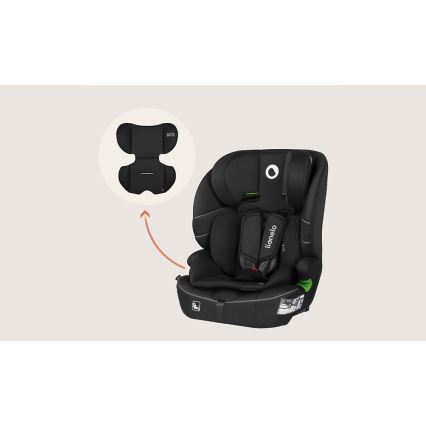 Lionelo - Kindersitz BILLY i-Size 76-150 cm Schwarz Carbon