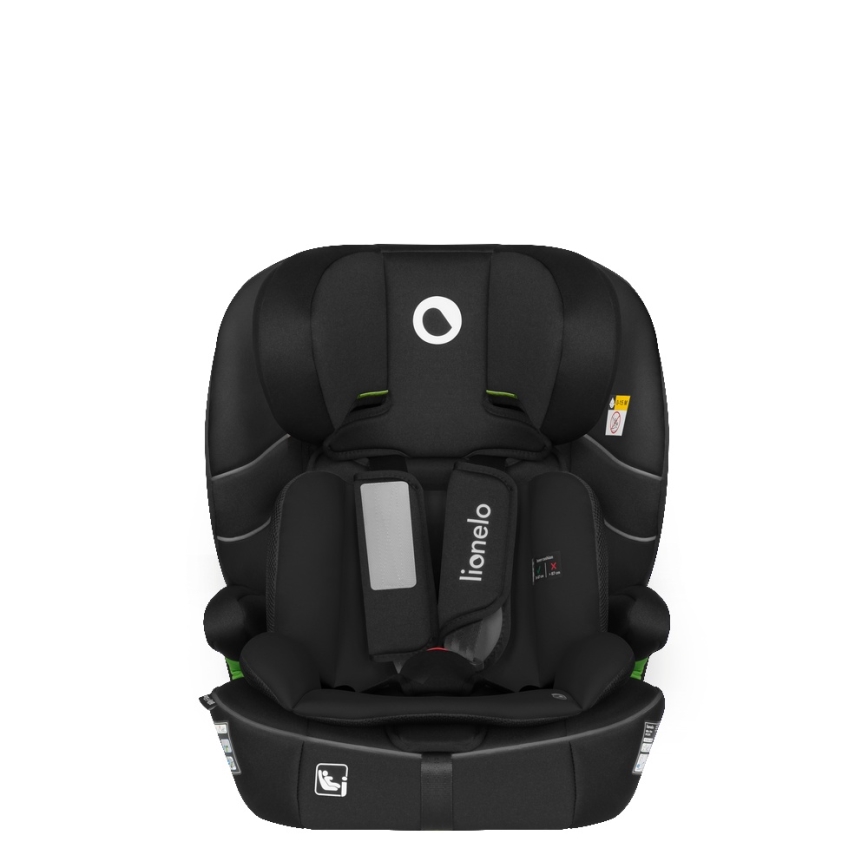 Lionelo - Kindersitz BILLY i-Size 76-150 cm Schwarz Carbon