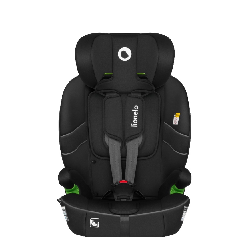 Lionelo - Kindersitz BILLY i-Size 76-150 cm Schwarz Carbon