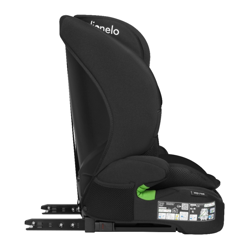 Lionelo - Kindersitz BILLY i-Size 76-150 cm Schwarz Carbon
