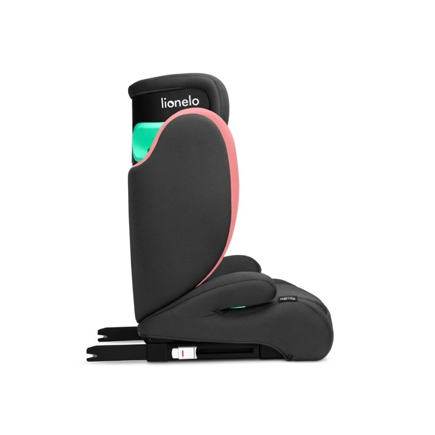 Lionelo - Kindersitz HUGO i-Size 100-150 cm Schwarz/Rosa