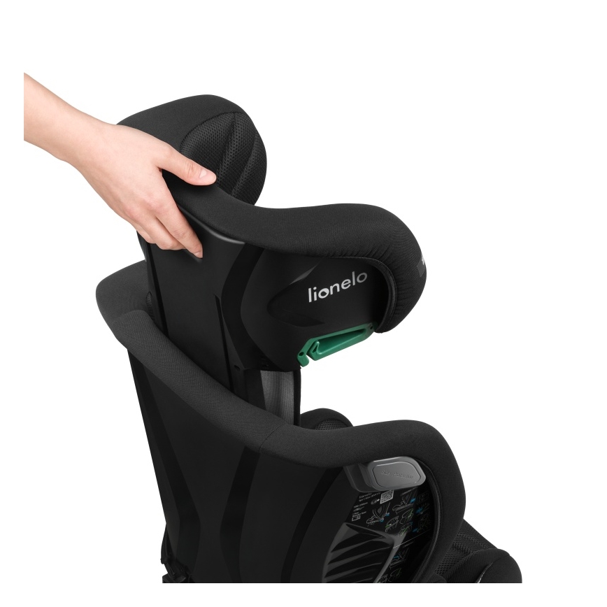 Lionelo - Kindersitz IGO i-Size 100-150 cm Schwarz-Carbon