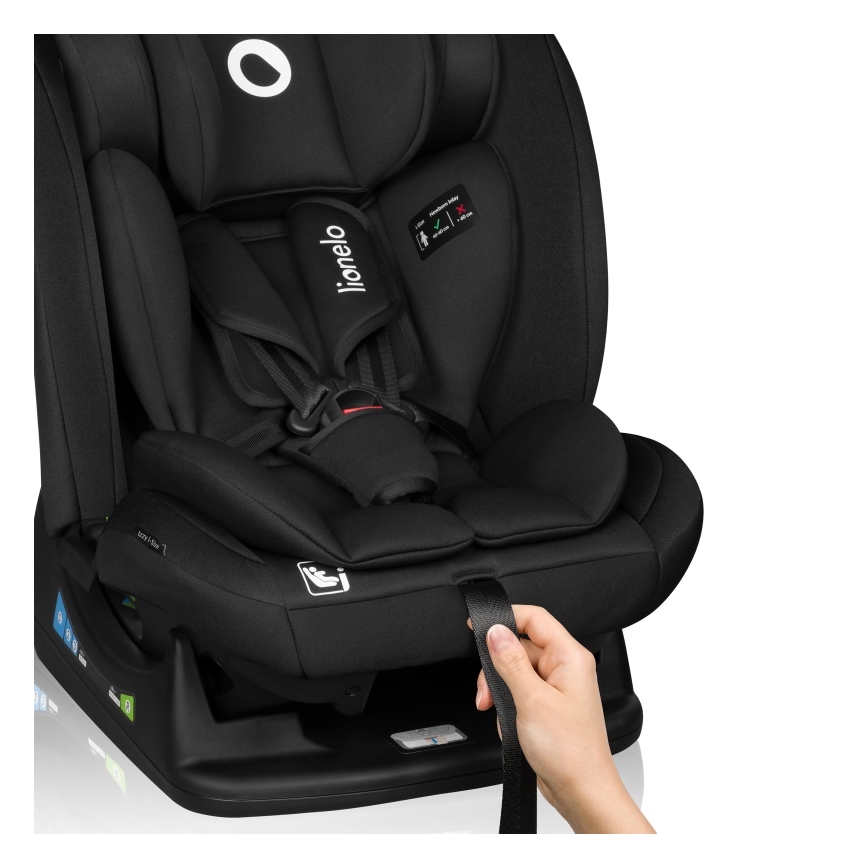 Lionelo - Kindersitz IZZY i-Size 40-150 cm Schwarz Carbon
