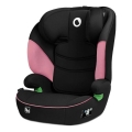 Lionelo - Kindersitz LARS i-Size für 100–150 cm, Schwarz/Rosa