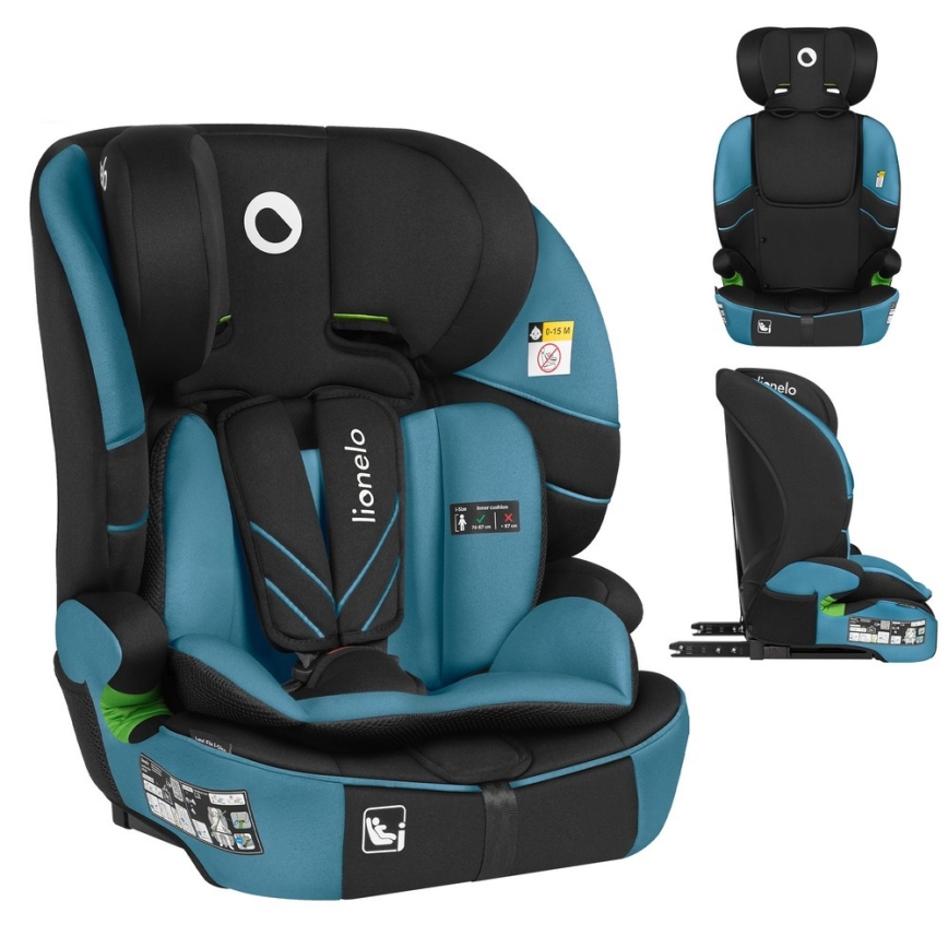 Lionelo - Kindersitz LEVI FIX i-Size 76-150 cm Kobaltblau