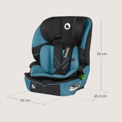 Lionelo - Kindersitz LEVI FIX i-Size 76-150 cm Kobaltblau