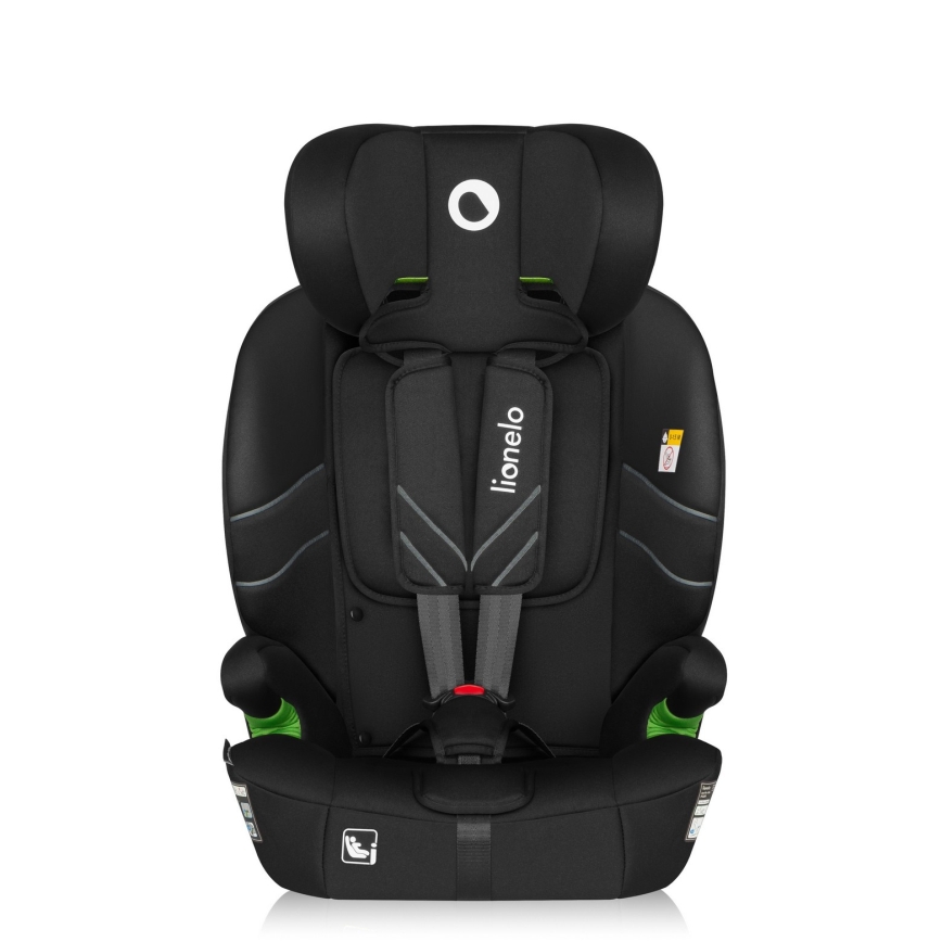 Lionelo - Kindersitz LEVI FIX i-Size 76-150 cm Schwarz Carbon
