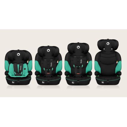 Lionelo - Kindersitz LEVI i-Size 76-150 cm Green Emerald