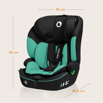 Lionelo - Kindersitz LEVI i-Size 76-150 cm Green Emerald