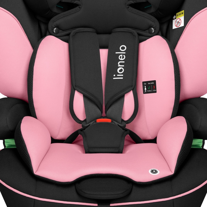 Lionelo - Kindersitz LEVI i-Size 76-150 cm Pink Baby