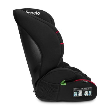 Lionelo - Kindersitz LEVI i-Size 76-150 cm Sportliches Schwarz