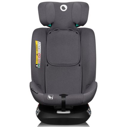 Lionelo - Drehbarer Kindersitz mit Basis BASTIAAN ONE i-Size 40-150 cm Steingrau
