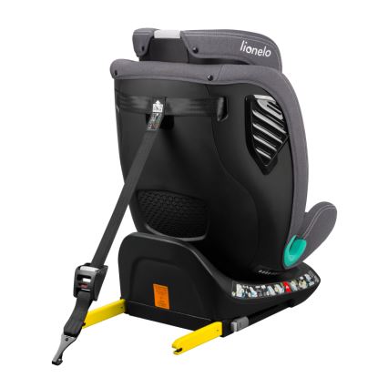 Lionelo - Drehbarer Kindersitz mit Basis BASTIAAN ONE i-Size 40-150 cm Steingrau