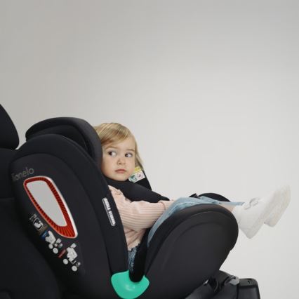 Lionelo - Autokindersitz mit drehbarer Basis ANTOON PLUS i-Size 40-105 cm Black Onyx
