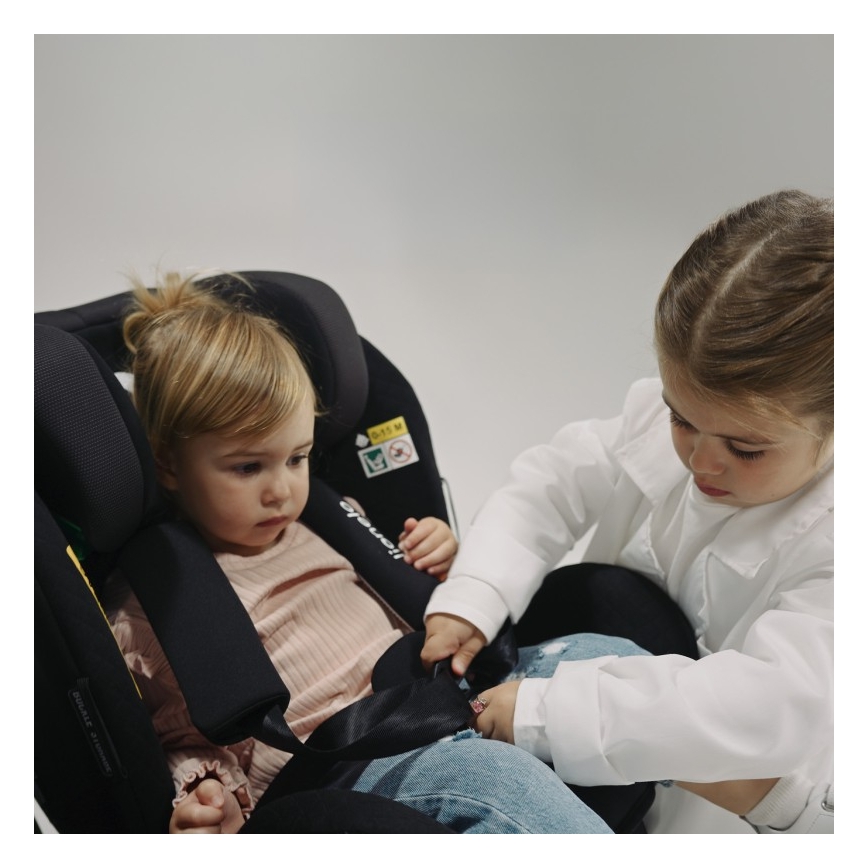 Lionelo - Autokindersitz mit drehbarer Basis ANTOON PLUS i-Size 40-105 cm Black Onyx