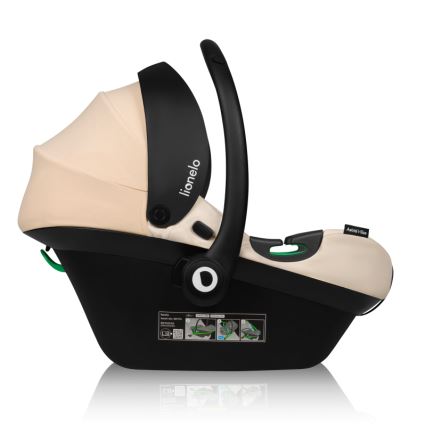 Lionelo - Kindersitz mit drehbarer Basis ASTRID SET i-Size 40-87 cm Sandbeige