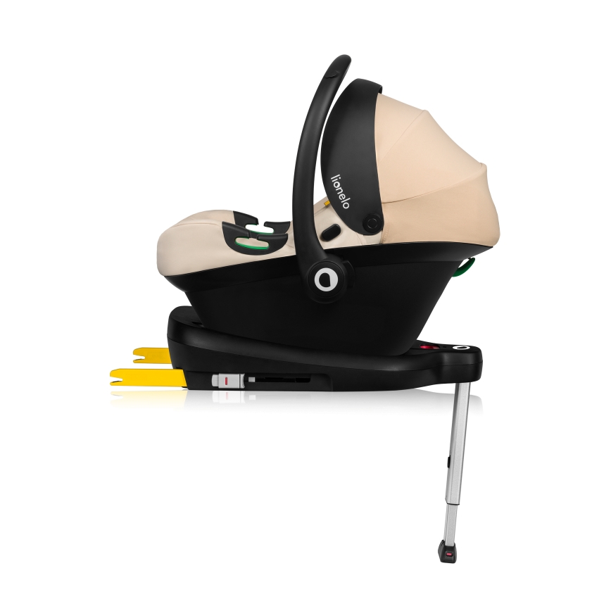 Lionelo - Kindersitz mit drehbarer Basis ASTRID SET i-Size 40-87 cm Sandbeige
