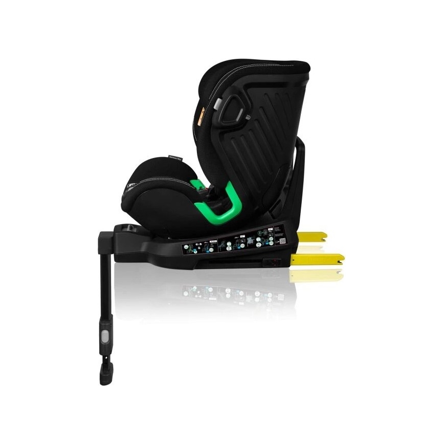 Lionelo - Kindersitz mit drehbarer Basis HARMONY i-Size 40-150 cm schwarz