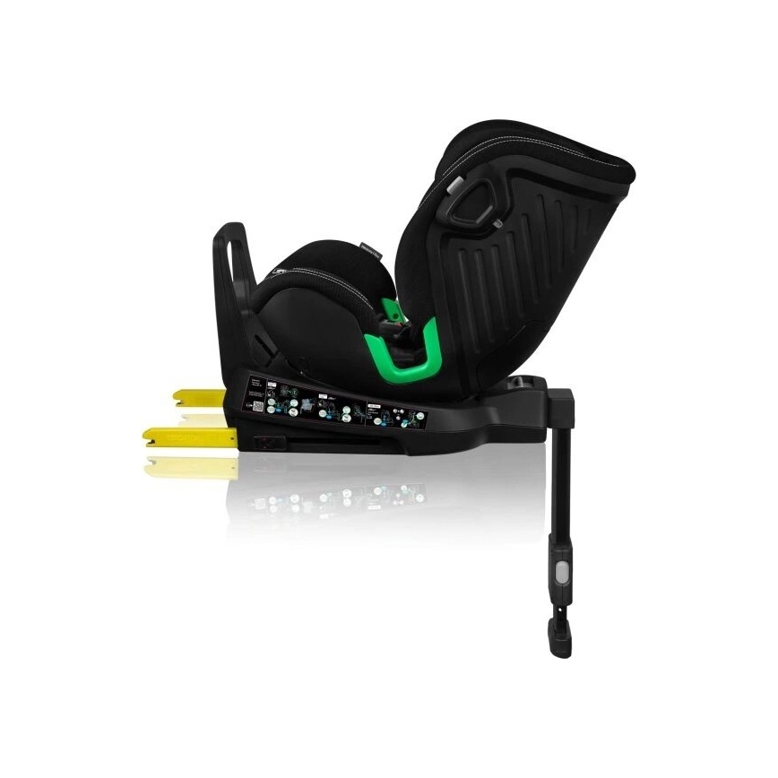 Lionelo - Kindersitz mit drehbarer Basis HARMONY i-Size 40-150 cm schwarz